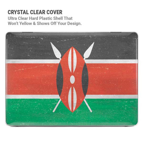 Kenya Flag Distressed MacBook Cases